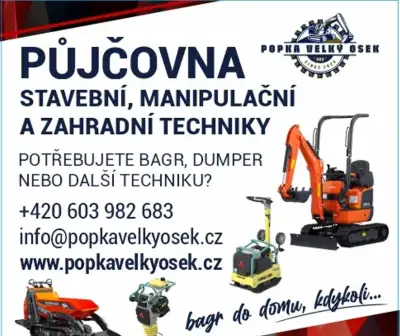 Výkopové práce - rychle, efektivně a bez námahy.