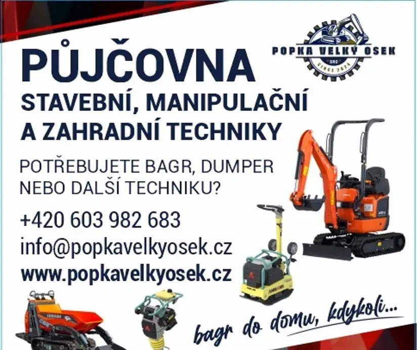 Výkopové práce - rychle, efektivně a bez námahy.
