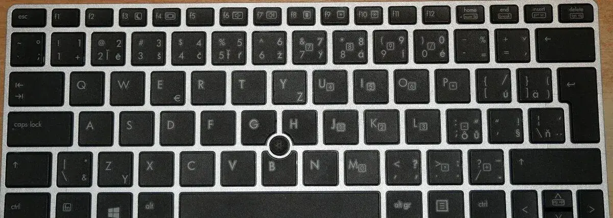 Klávesnice HP Elitebook 2560p 2570p CZ/SK, touchpoint - nová
