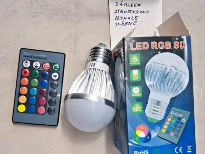 barevná led žárovka s dálkovým ovládáním