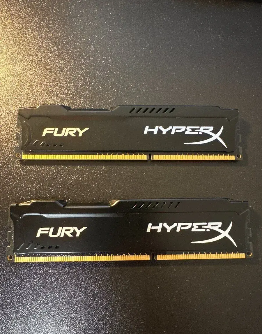 HyperX Fury Black 8GB (2x4GB) DDR3 1600 MHz CL10