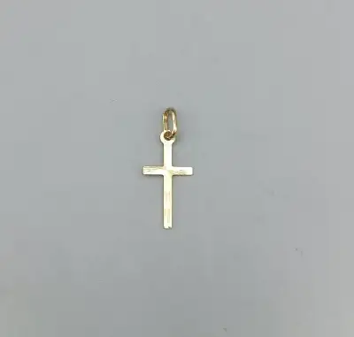 Zlatý přívěsek kříž 0,35g, 14 kt, 585/1000