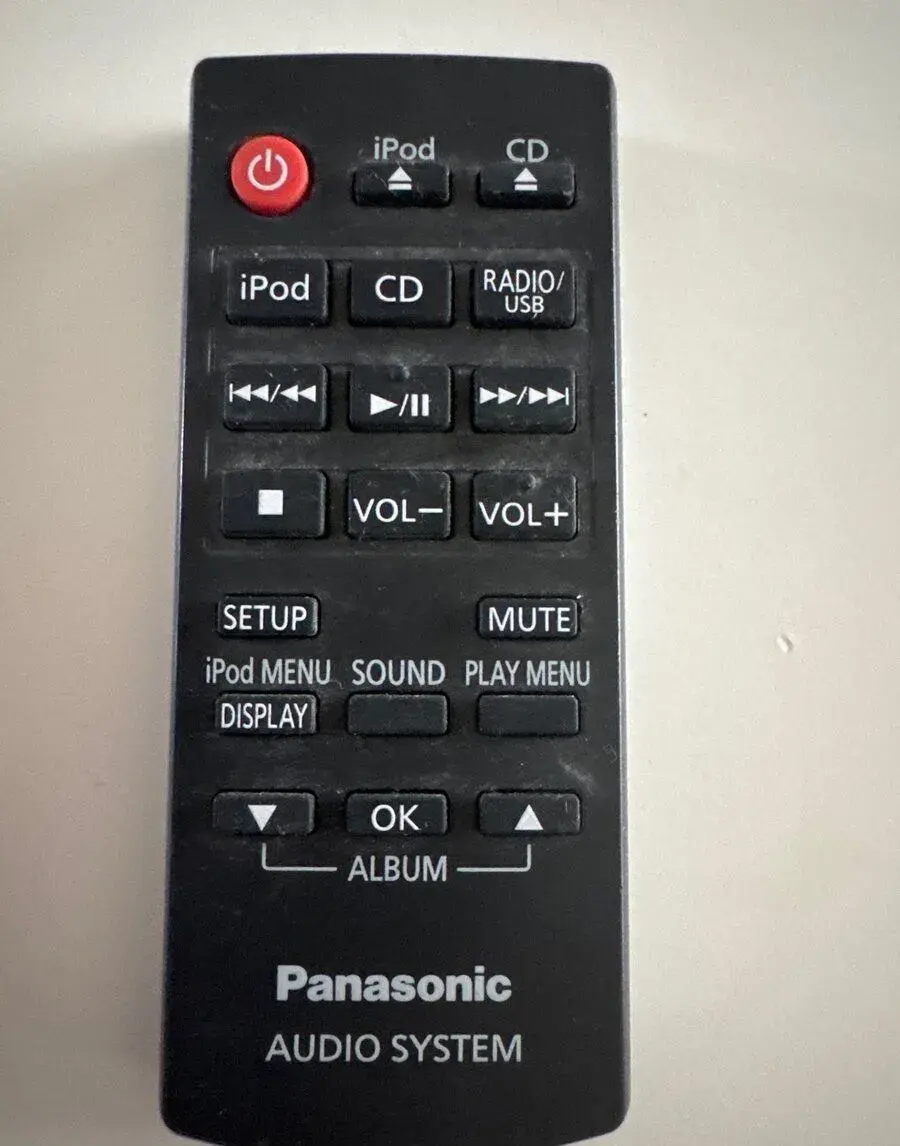 Panasonic Audio System – originální dálkový ovladač