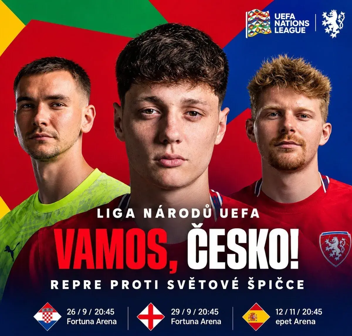 Česko vs Španělsko Liga národů 12.11.