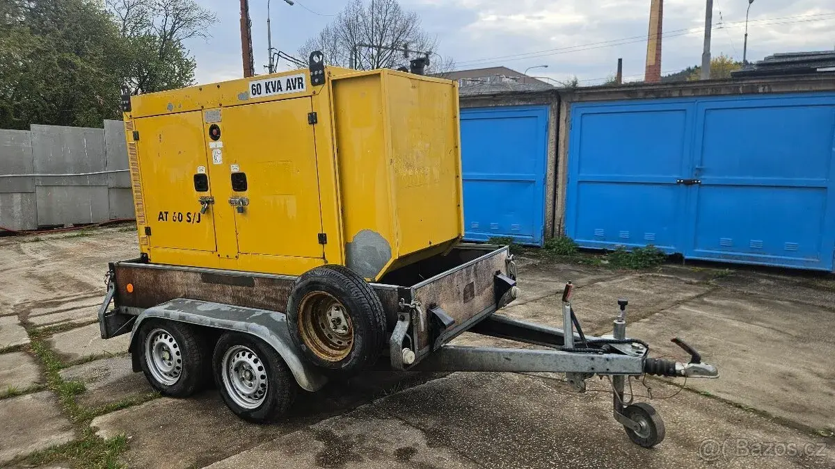 60KVA Elektrocentrála s podvozkem