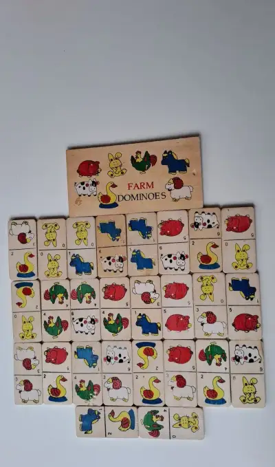 Dřevěné domino pro nejmenší.