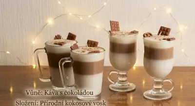 Svíčka z kokosového vosku – Káva & Čokoláda