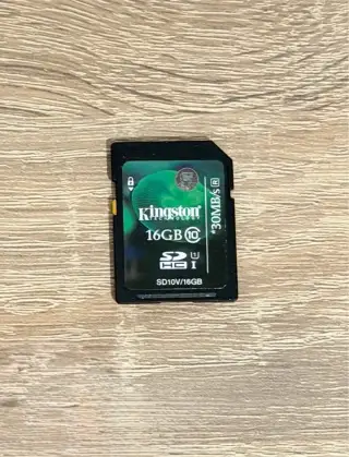 SD karta Kingston 16 GB, SDHC