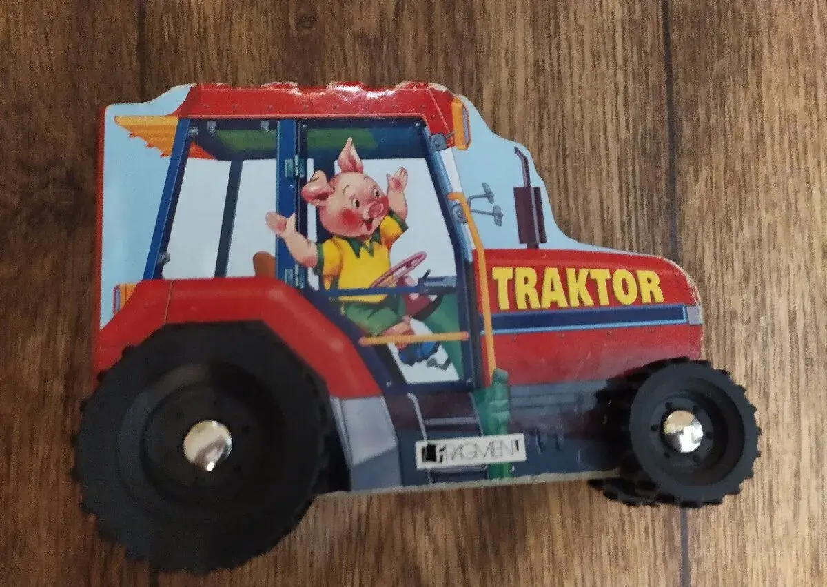 Dětská kniha Traktor-na kolečkách