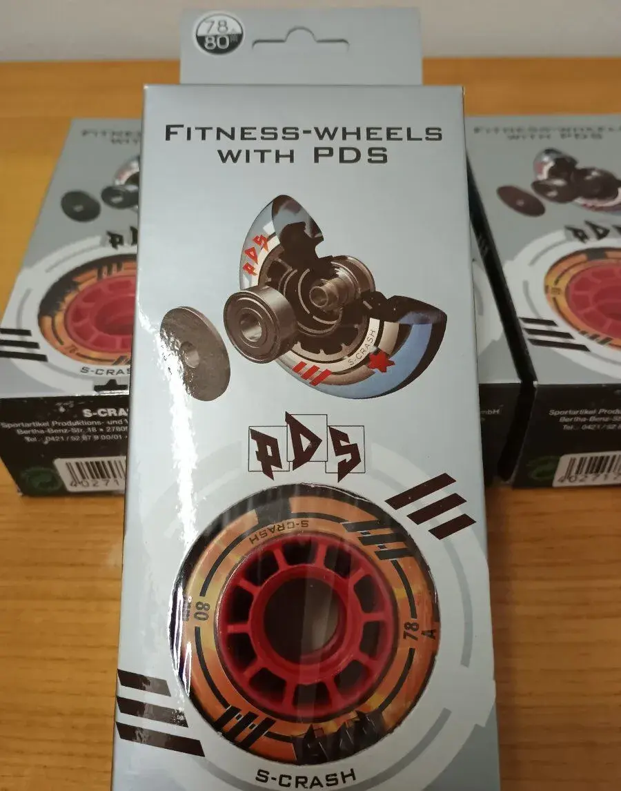 NOVÁ inline kolečka S-CRASH 80 mm vč. PDS bez ložisek