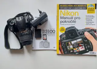 Nikon D3100 ve velmi dobrém stavu s příslušenstvím