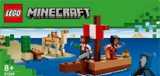 LEGO Minecraft 21259 – Plavba na pirátské lodi