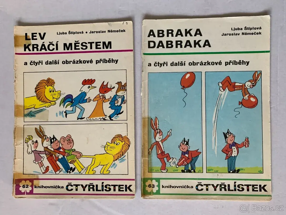 Staré Čtyřlístky čísla 62 - 63 a 72, ceny v textu