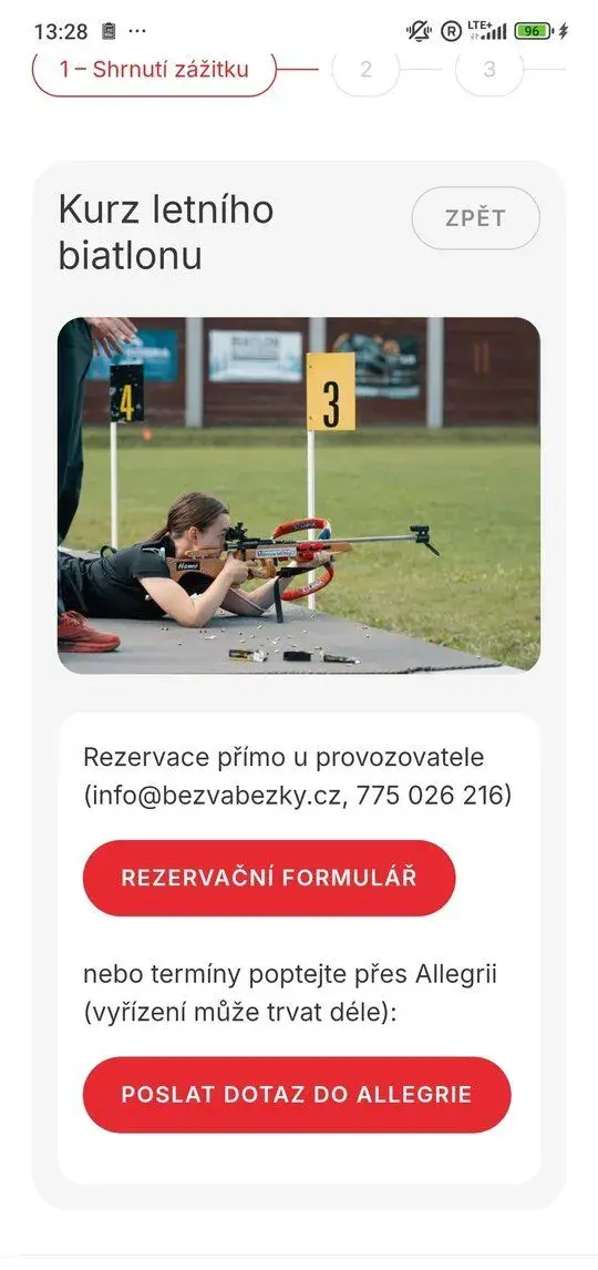 Biatlon - dárkový poukaz