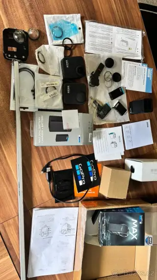 2x Kamera Gopro Max 360 + maxi příslušenství