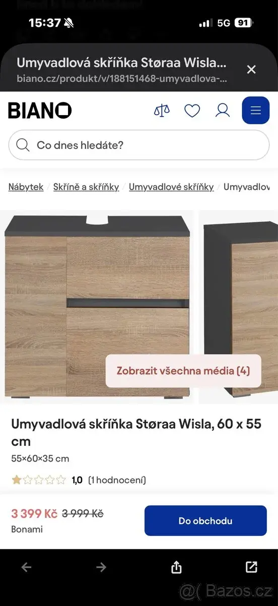 Umyvadlové skřínky do koupelny