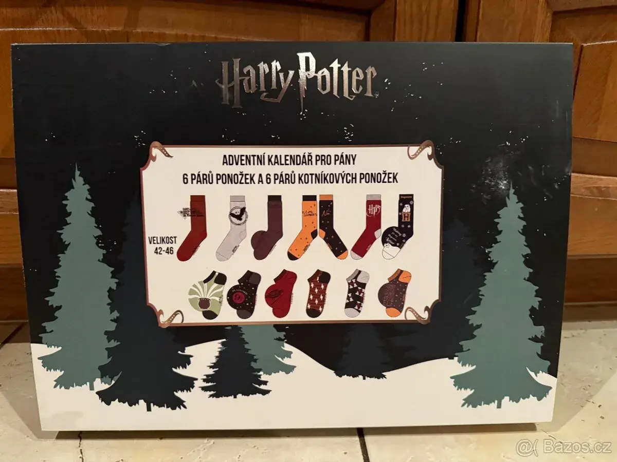 ADVENTNÍ KALENDÁŘ PONOŽKY HARRY POTTER N.O.V.Ý.