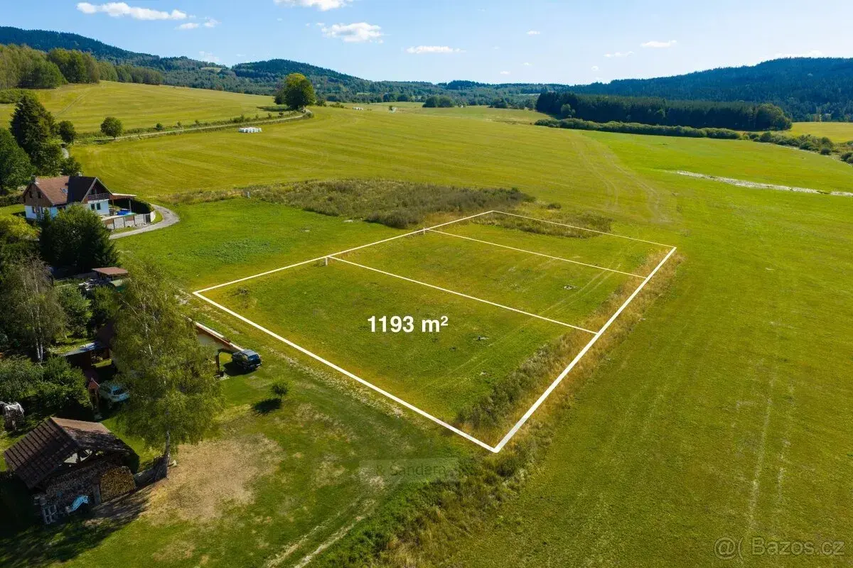 Prodej pozemku 1193 m², Horní Planá - Maňava