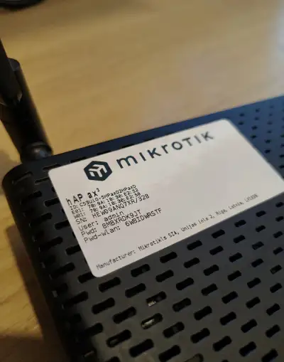 Mikrotik hAP ax3