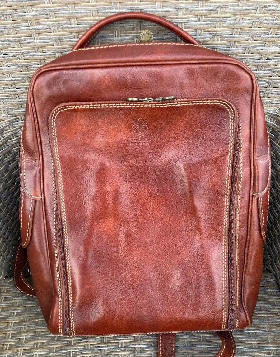 Kožený baton, Vera Pelle, made in Italy