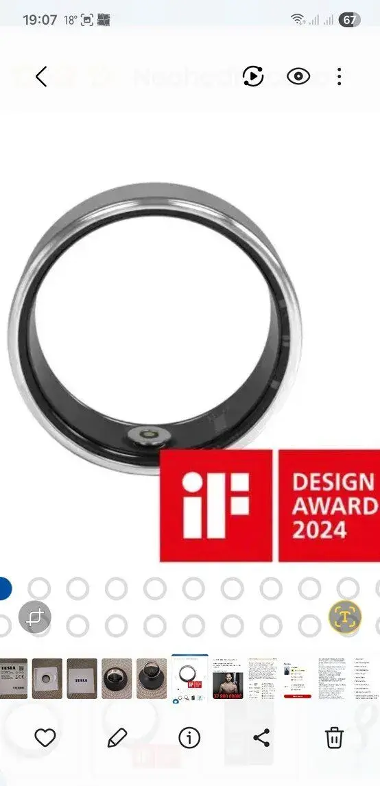 Chytrý prsten TESLA ring G55
