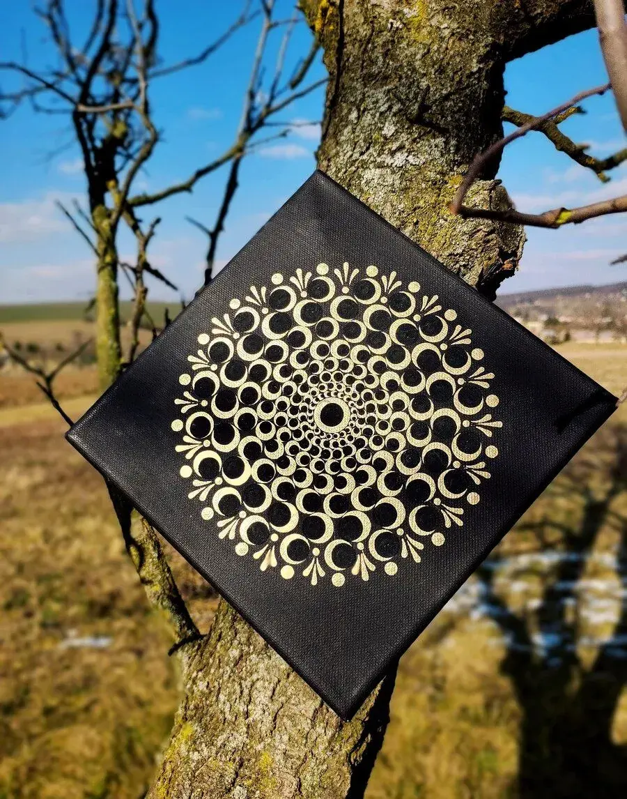 Mandala na plátně