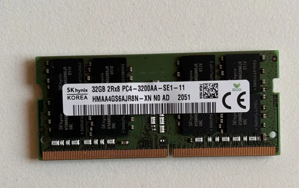 32 GB DDR4 SK Hynix 3200 MHz SO-DIMM
