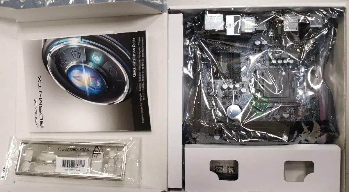 Asrock B85M-ITX pre Intel CPU 4gen 1150 socket