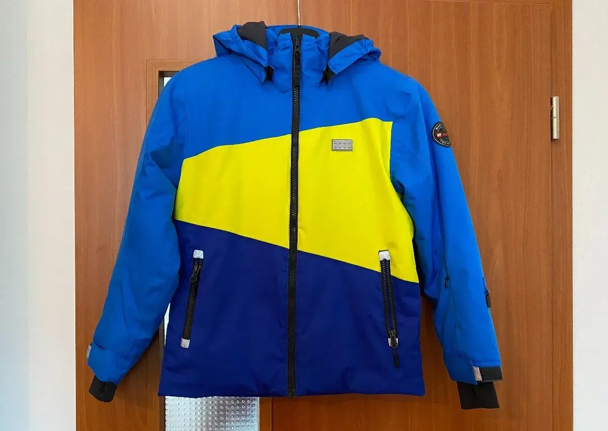 Legowear 134 zimní lyžařská bunda včetně nových rukavic