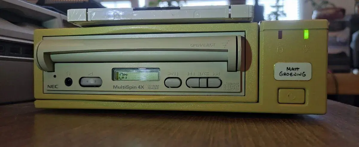 Vintage External CD-ROM Drive NEC Multi Spin 4X SCSI