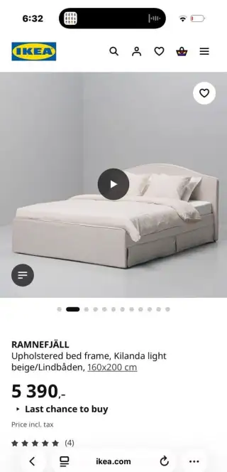 Dvoulůžková postel IKEA RAMNEFJÄLL + kvalitní matrace ZAREN