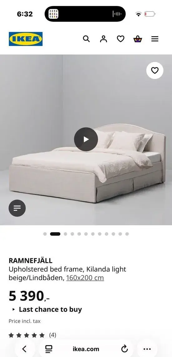 Dvoulůžková postel IKEA RAMNEFJÄLL + kvalitní matrace ZAREN