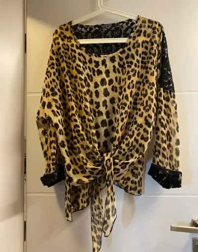 Halenka, blůza, tunika, Rinascimento, gepardí, leopardí vzor