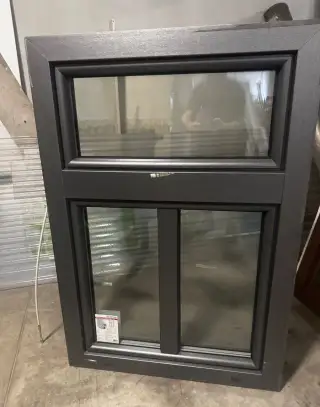 Plastové okno anthracit