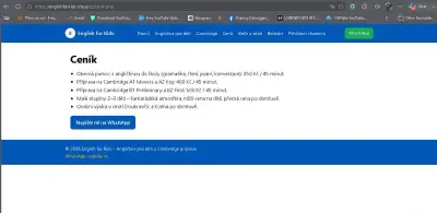 Online angličtina – konverzace, úkoly, zkoušky Cambridge (A2
