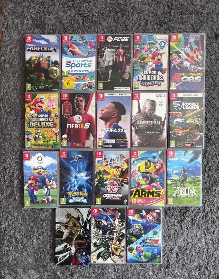 Nintendo switch hry a přislušenství