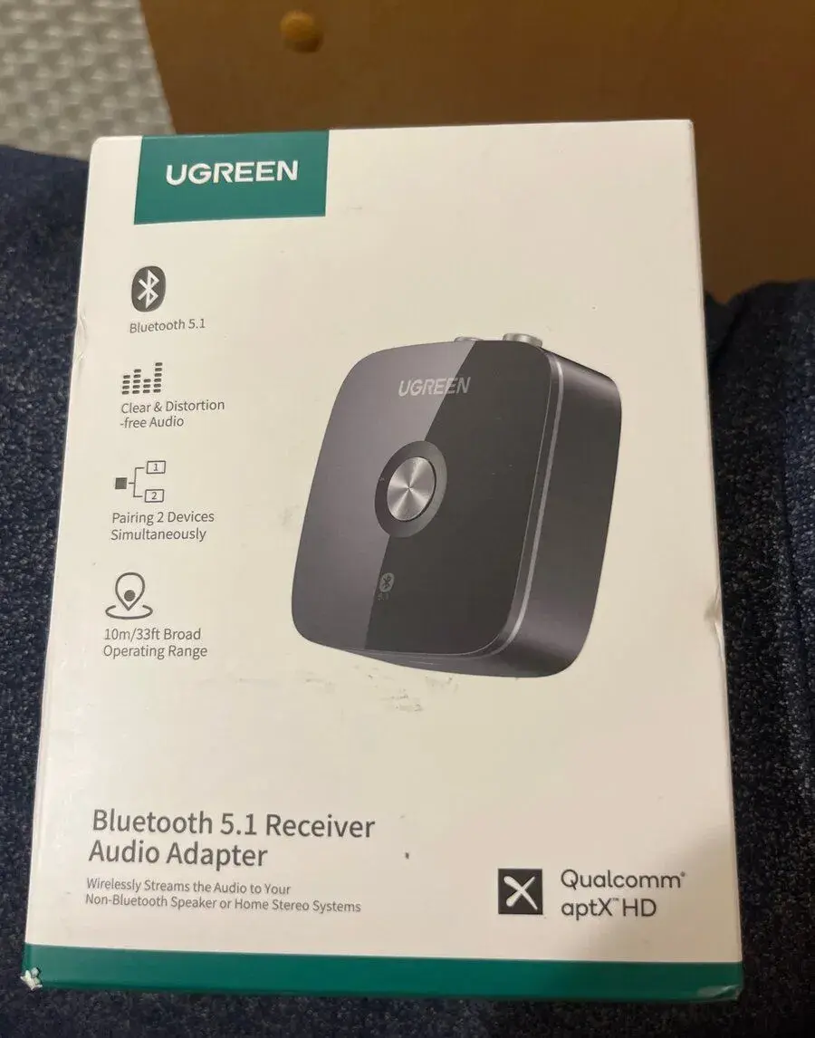 UGREEN Bluetooth 5.1 audio přijímač – aptX HD