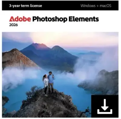 Adobe Photoshop Elements 2026, WIN/MAC - 3 roky licence