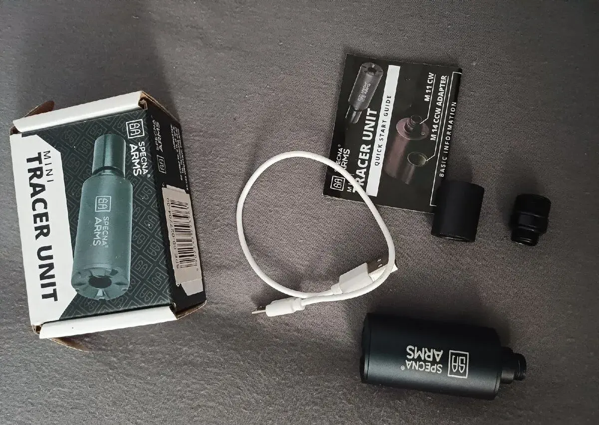 Tlumič Specna Arms MTU™ Mini Tracer Unit (70mm) černý