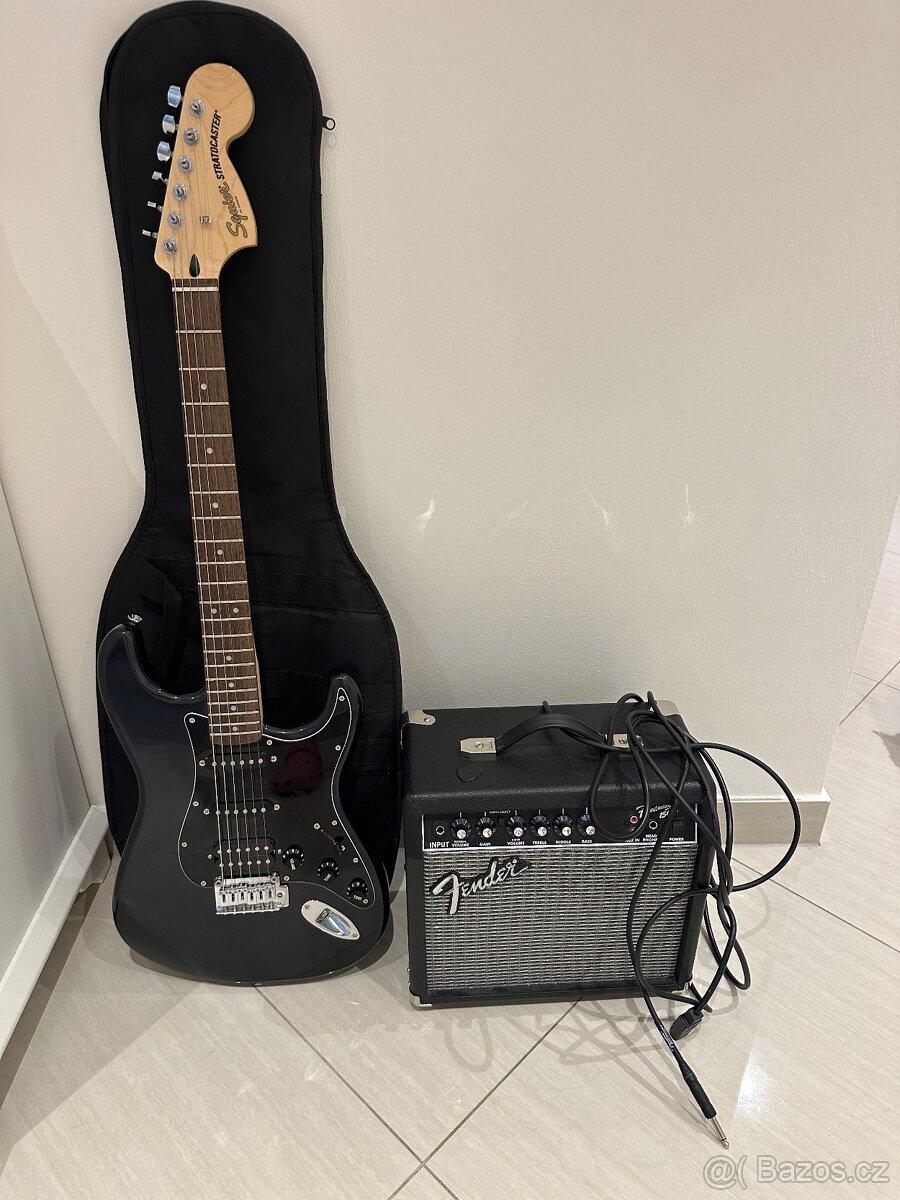 Squier Affinity Stratocaster HSS + Fender Frontman 15G – set
