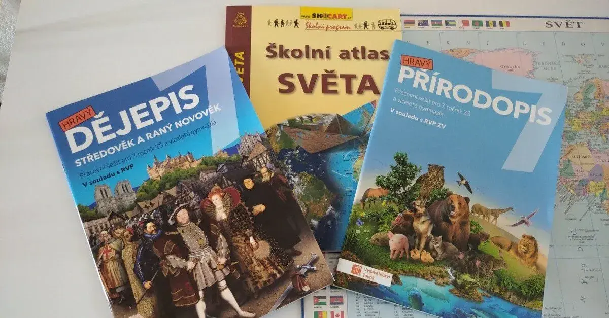 Školní atlas světa , přírodopis 7, zeměpis 7