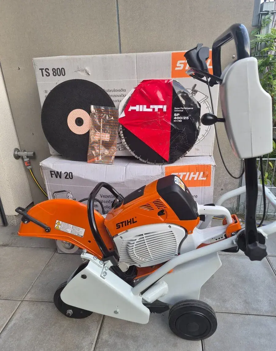 Rozbrušovací pila Stihl TS 800 -2025 + vozik + kotouc od Hil