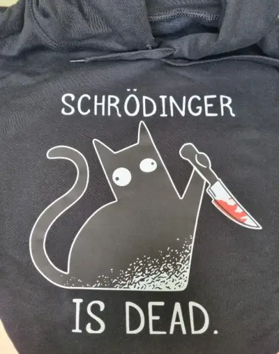 Mikina Schrödinger Is Dead vel. 3XL - nová