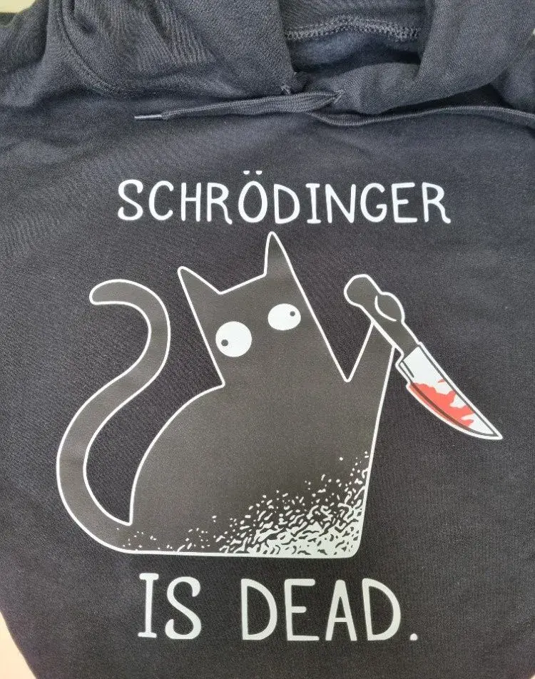 Mikina Schrödinger Is Dead vel. 3XL - nová