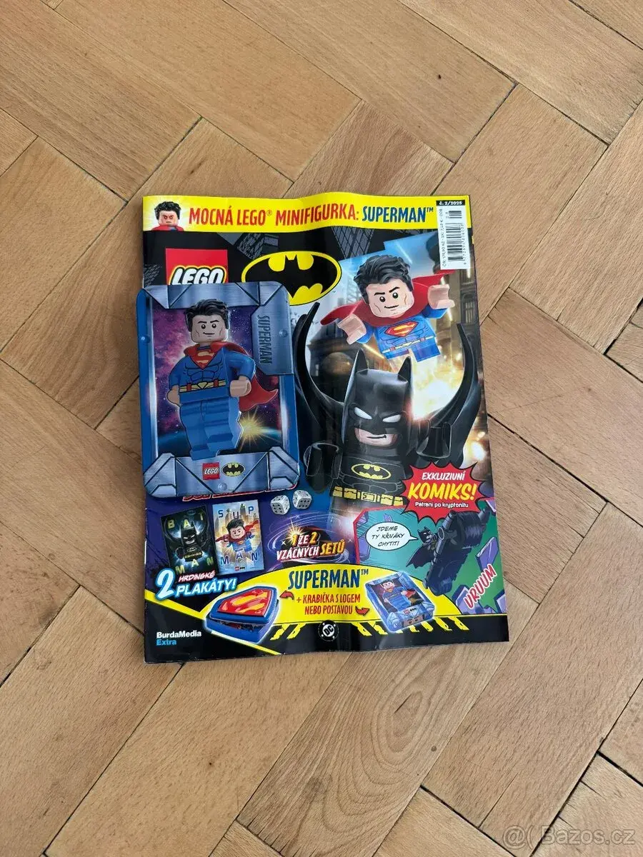 Lego Batman časopis s neotevřenou plechovkou