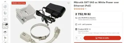 WiFi přijmač - Mikrotik SXT SA5