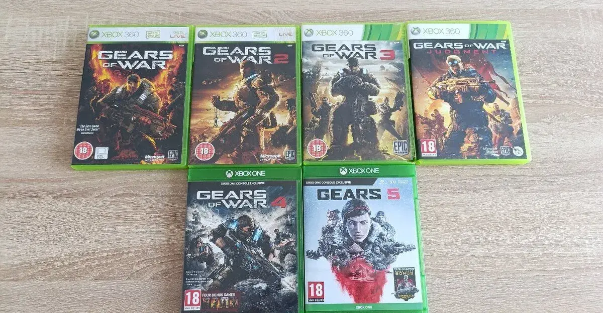 Gears of War 1-5 XBOX
