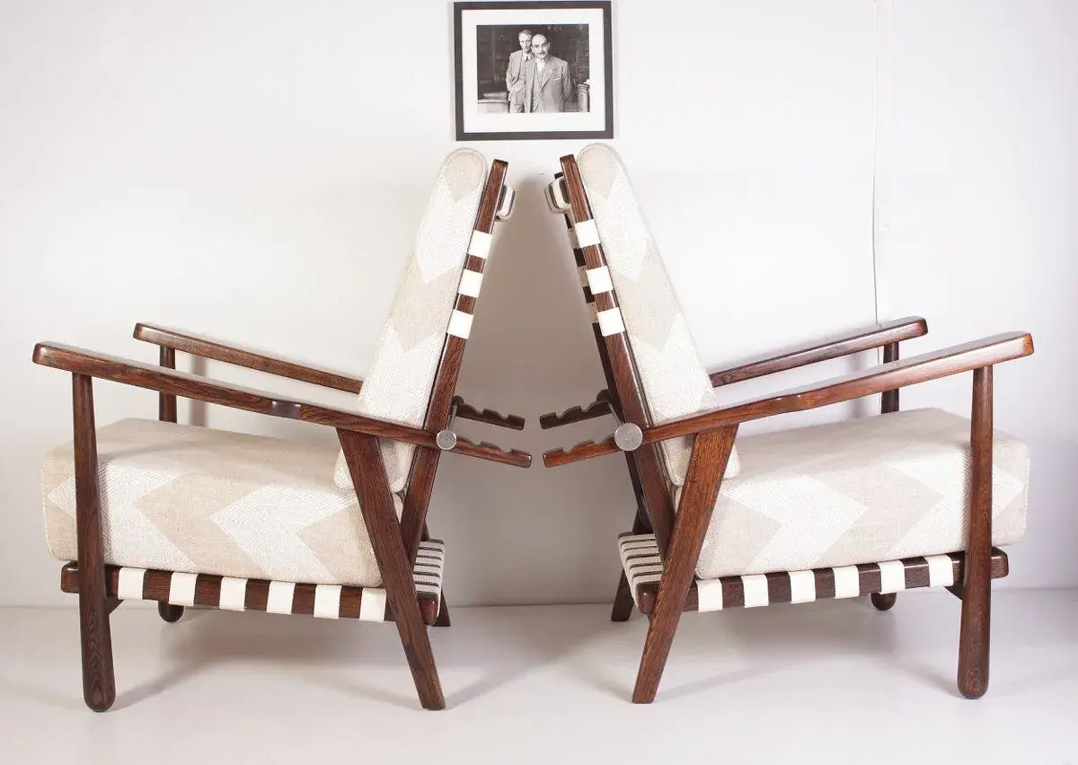 Art Deco Křesla Polohovací Jan Vaněk, Krásná Jizba