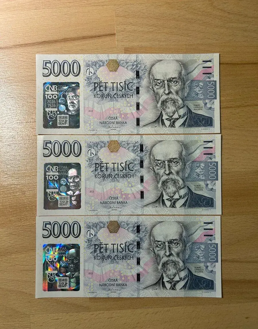 Výroční bankovka 5000 Kč