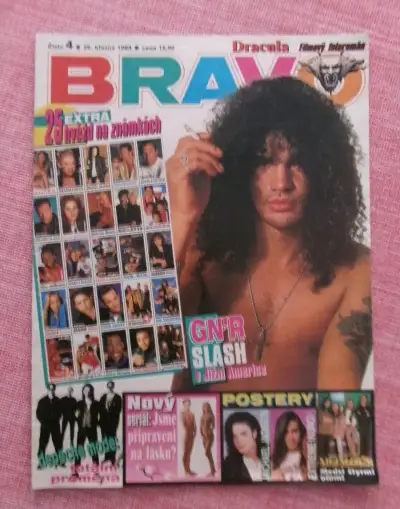 Bravo 4/1993 - komplet + 25 hvězd na známkách.